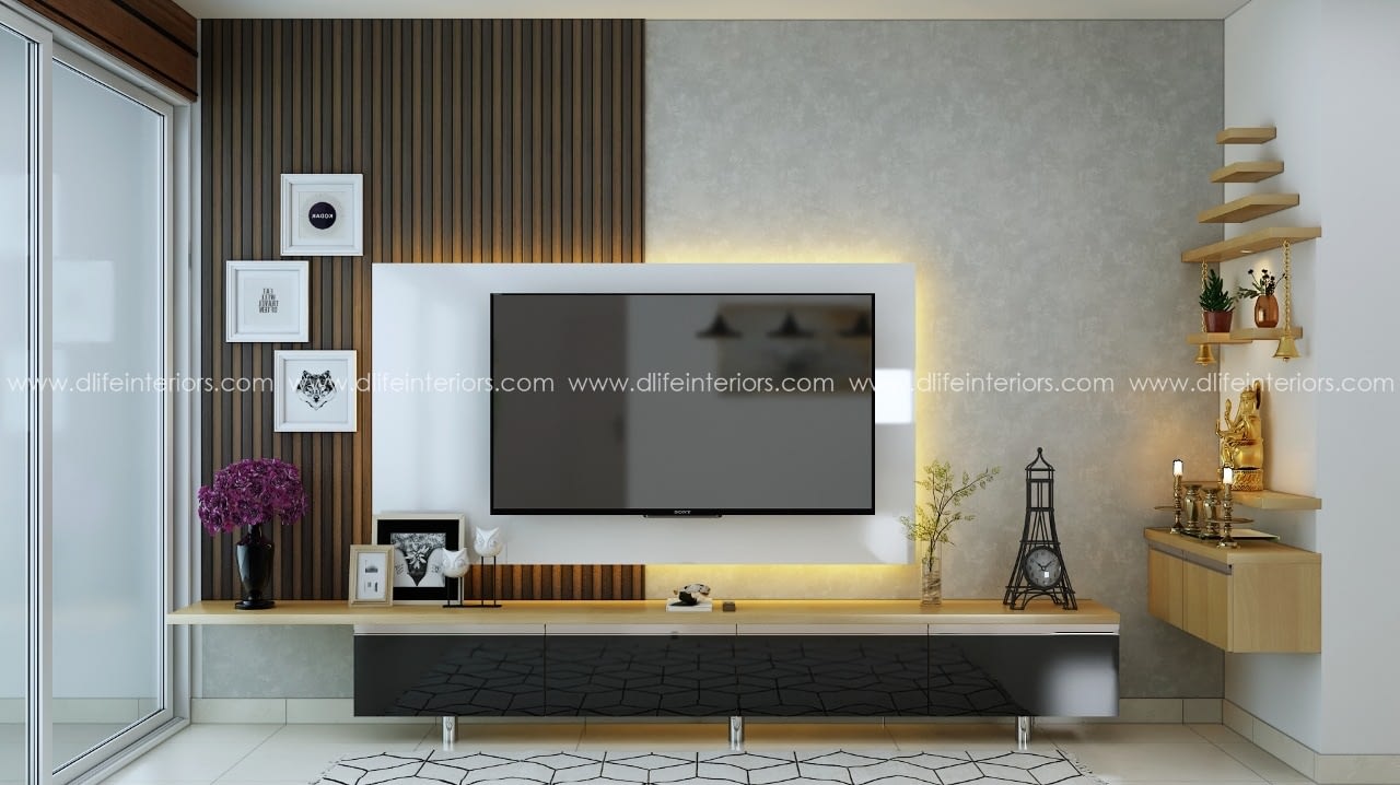 DLIFE Blush- TV Furniture Unit Design Works